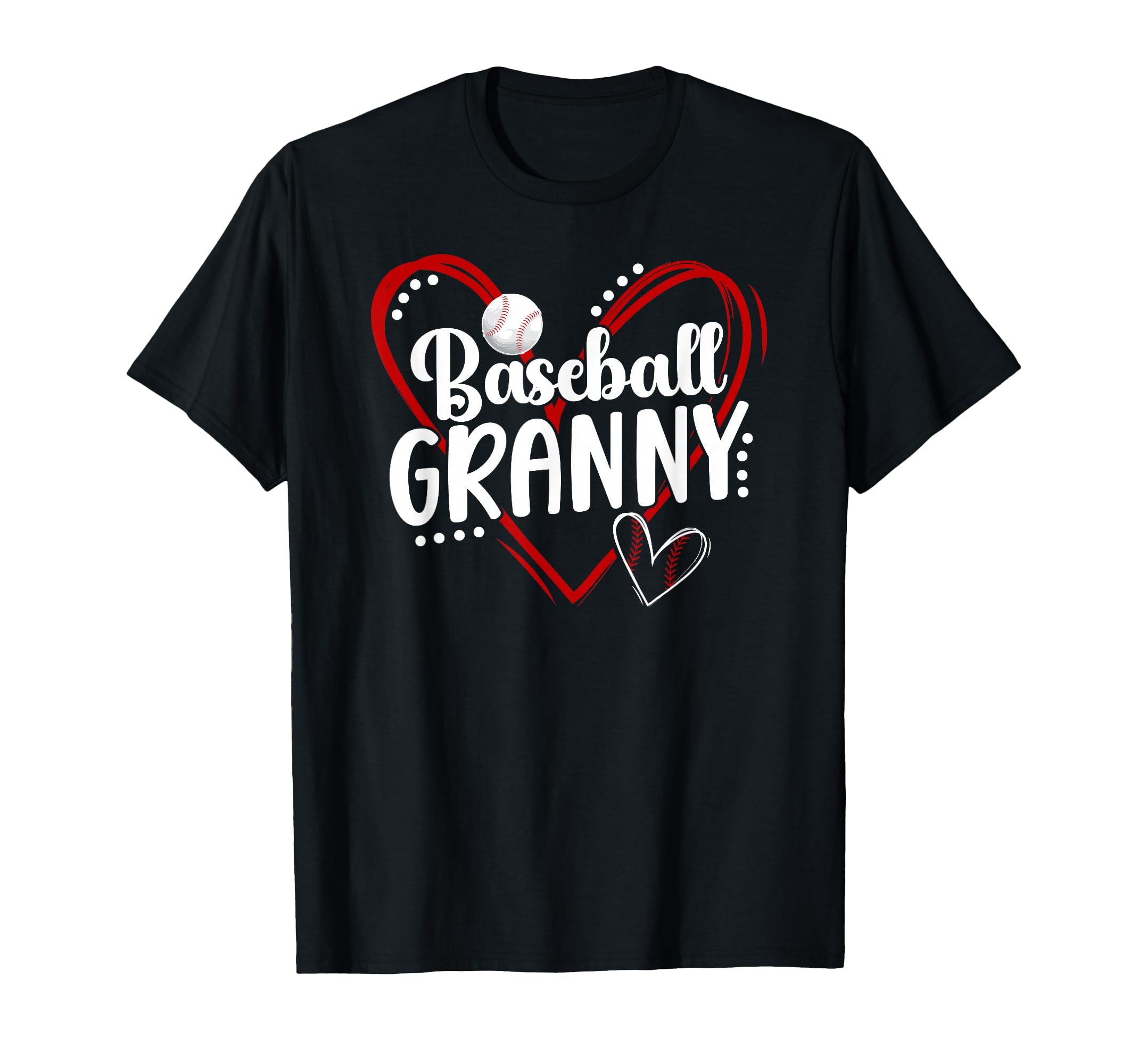 Baseball Granny Heart Granny Baseball T-Shirt - Novelty Apparel Men Women - T-Shirt, Sweatshirt, Hoodie