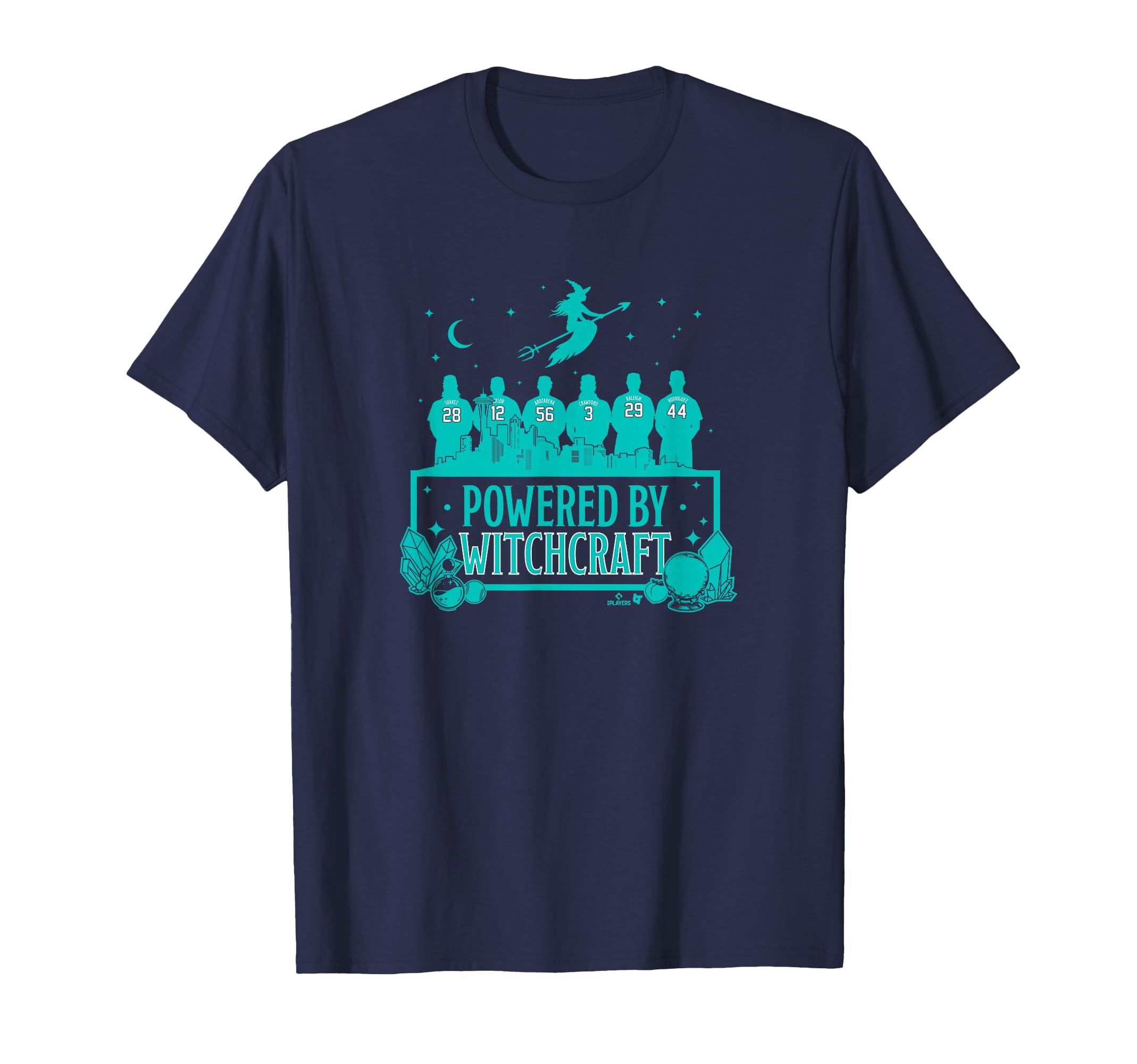 Powered Witchcraft Seattle Baseball T-Shirt - Graphic Print Unisex - T-Shirt, Sweatshirt, Hoodie