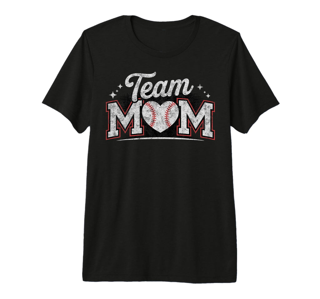 Baseball Team Mom Mother Baseball T-Shirt - Minimalist Print Men Women - T-Shirt, Sweatshirt, Hoodie