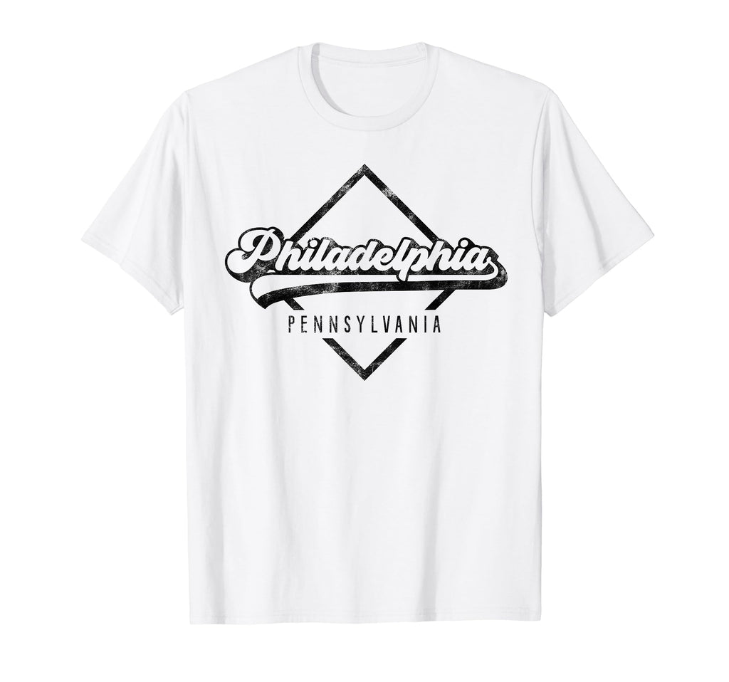 Philadelphia Pa Distressed 70S 80S T-Shirt - Casual Everyday Wear Unisex - T-Shirt, Sweatshirt, Hoodie