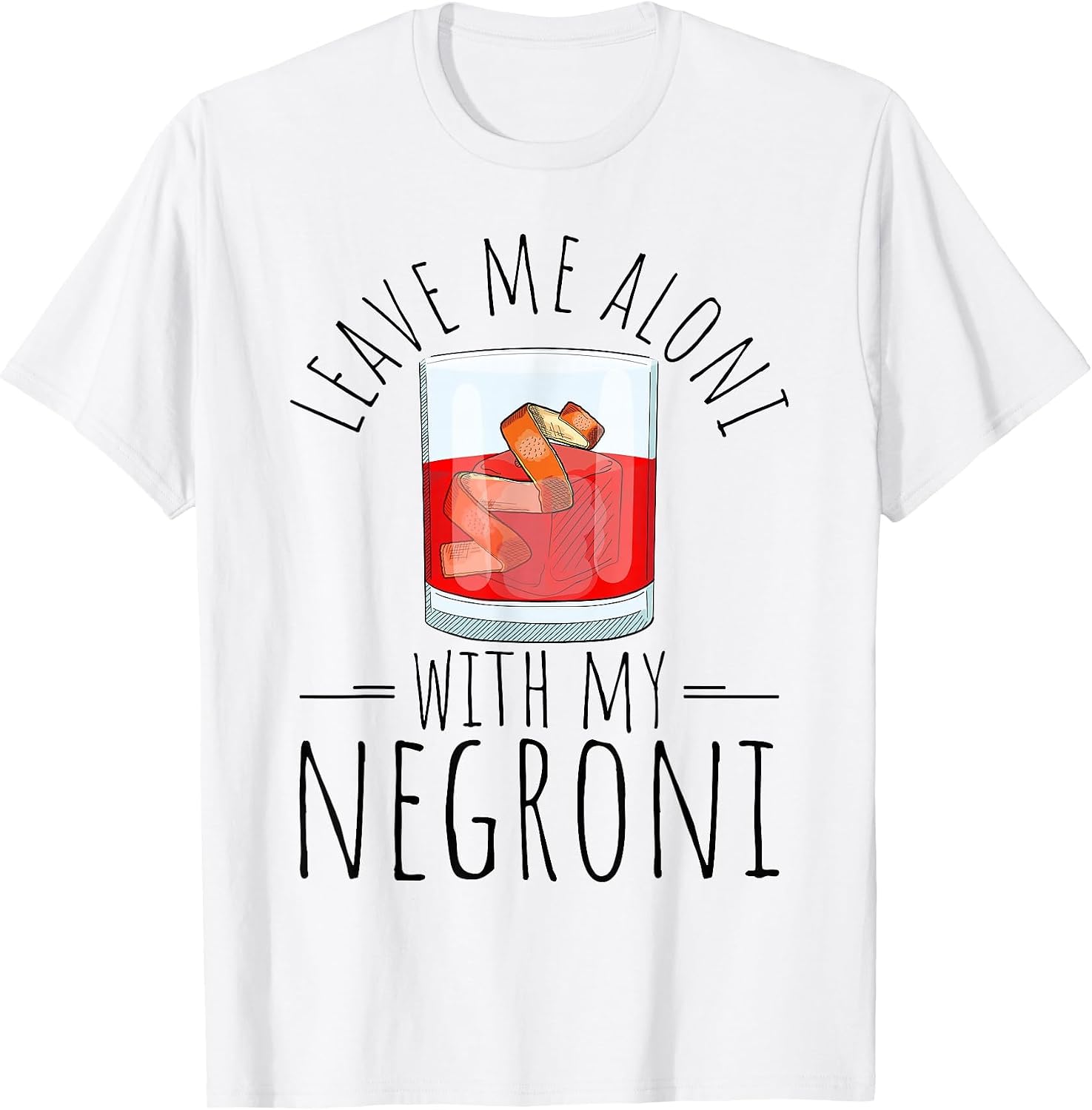 Negroni Cocktail Drink Bar Design Gift Apparel - Adult & Kids T-Shirts, Sweatshirts & Hoodies apparel design preview 1
