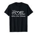 Peace Love Cooking Cooking Lover Chef T-Shirt - Novelty Apparel Unisex - T-Shirt, Sweatshirt, Hoodie