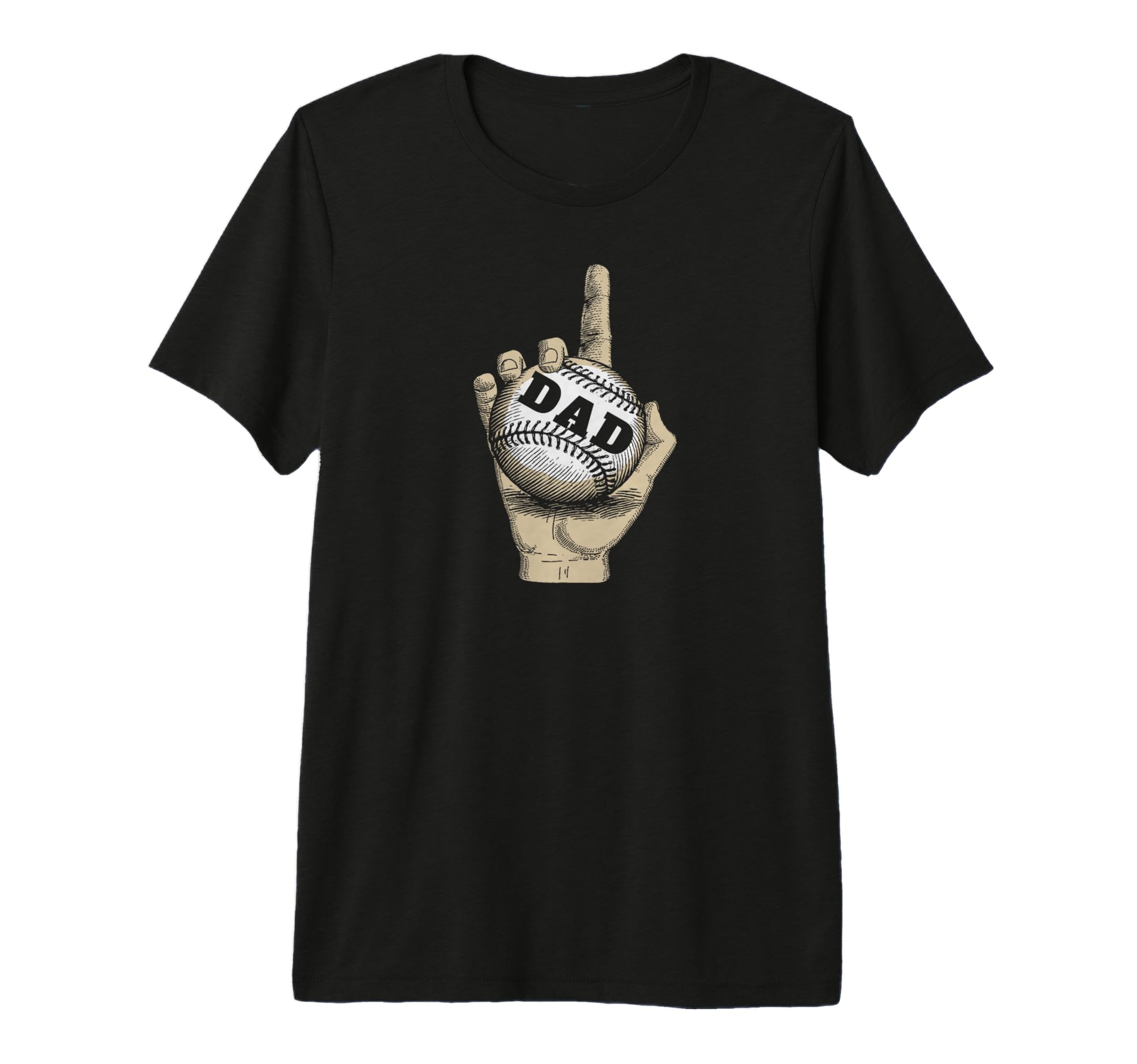 Number One Baseball Dad T-Shirt - Novelty Apparel Unisex - T-Shirt, Sweatshirt, Hoodie