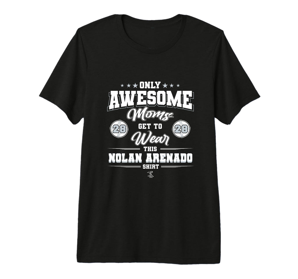 Nolan Arenado Awesome Moms Tri Blend T-Shirt - Trendy Graphic Unisex - T-Shirt, Sweatshirt, Hoodie