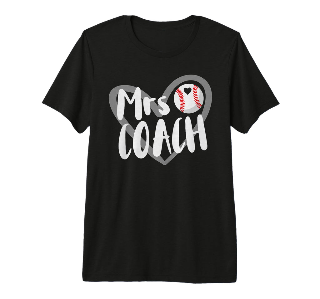 Mrs Coach Baseball Coach Wife T-Shirt - Casual Everyday Wear for Adults - T-Shirt, Sweatshirt, Hoodie