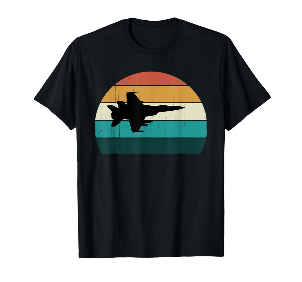 Plane Flying Sunset Military Jet T-Shirt - Unique Graphic Unisex - T-Shirt, Sweatshirt, Hoodie
