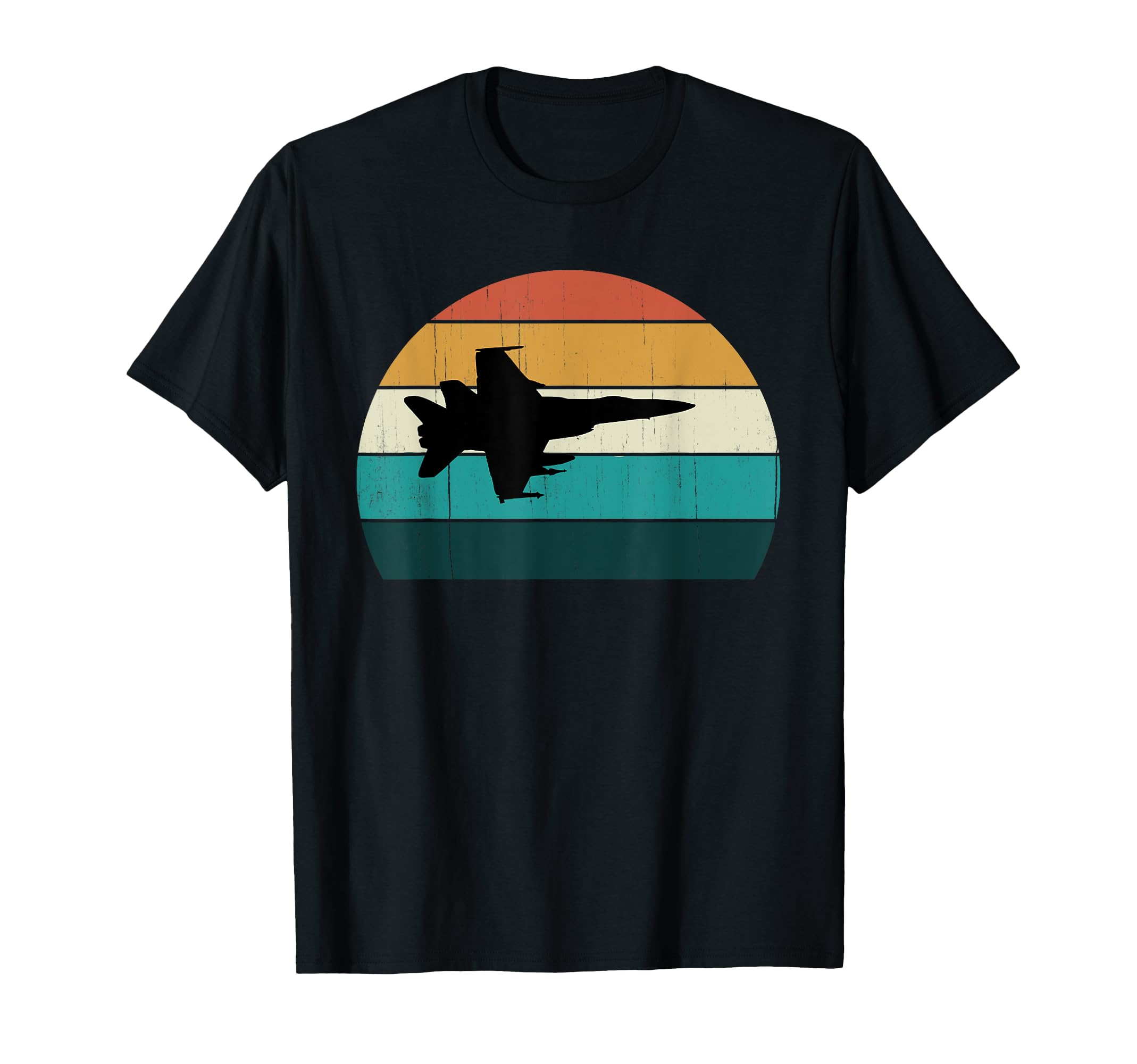 Plane Flying Sunset Military Jet T-Shirt - Unique Graphic Unisex - T-Shirt, Sweatshirt, Hoodie