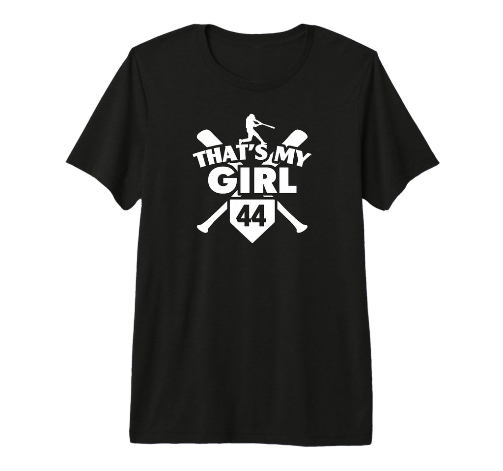 Baseball Mom Dad Thats My 44 T-Shirt - Casual Everyday Wear Unisex - T-Shirt, Sweatshirt, Hoodie