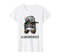 Messy Bun Life Gamer Mom Mothers T-Shirt - Aesthetic Graphic for Adults - T-Shirt, Sweatshirt, Hoodie