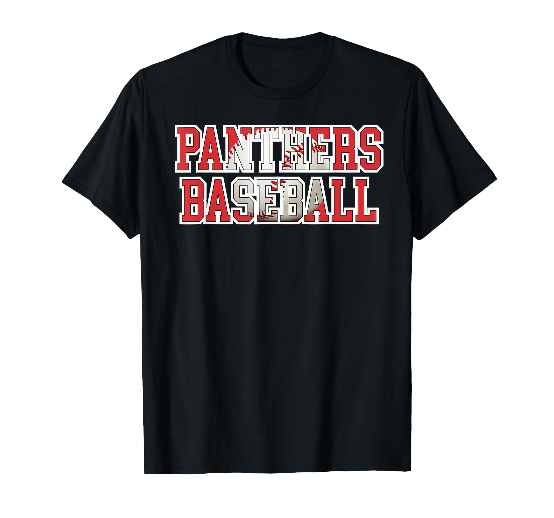 Red Panthers Baseball Mom Mascot T-Shirt - Fun Novelty Design Men Women - T-Shirt, Sweatshirt, Hoodie