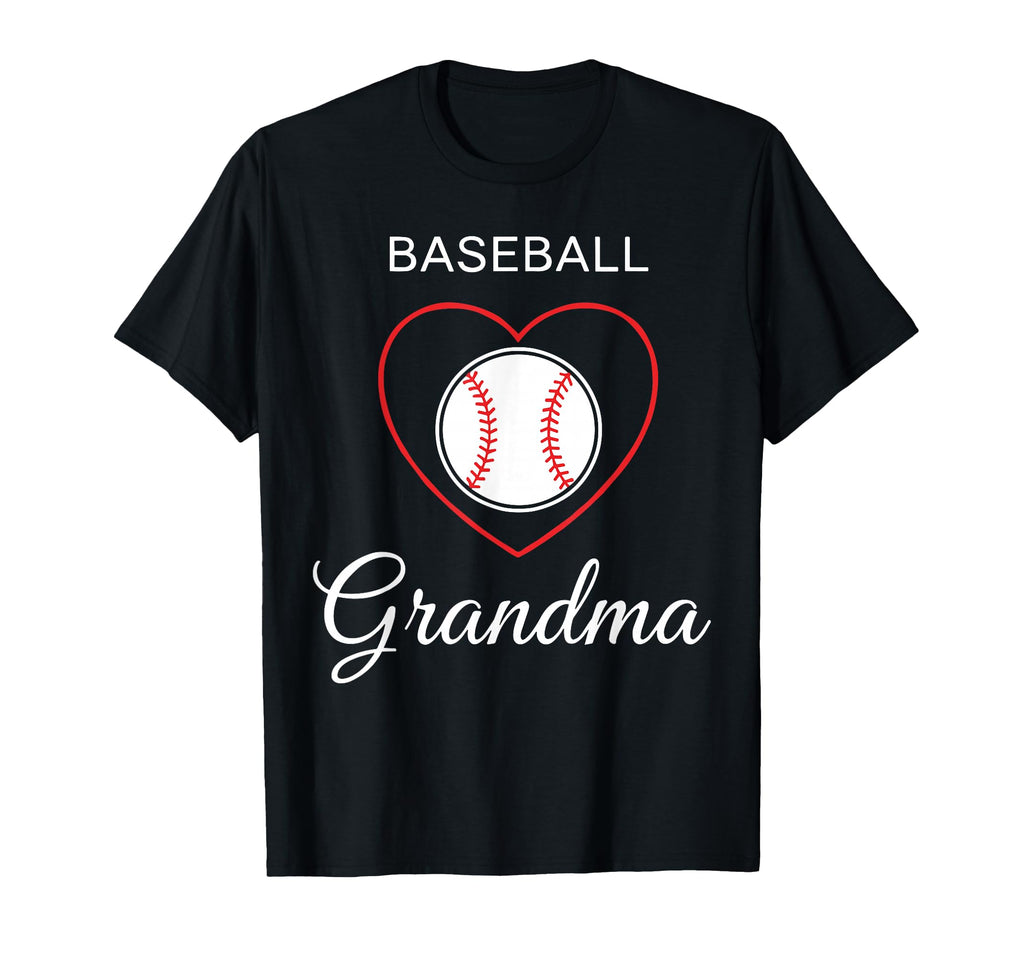 Baseball Grandma Shirts Heart T-Shirt - Aesthetic Graphic for Adults - T-Shirt, Sweatshirt, Hoodie