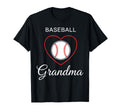 Baseball Grandma Shirts Heart T-Shirt - Aesthetic Graphic for Adults - T-Shirt, Sweatshirt, Hoodie