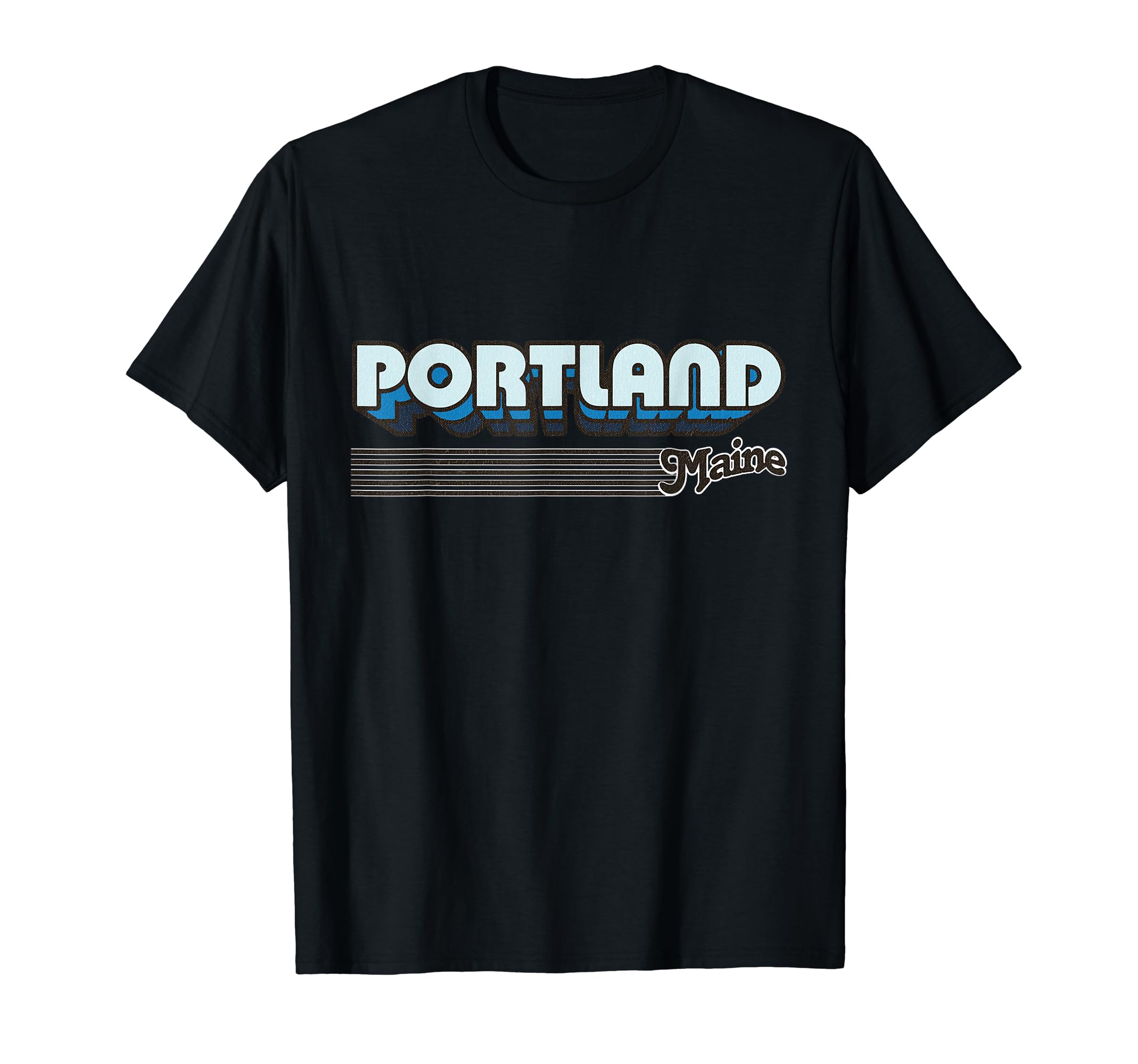 Portland Maine Stripes T-Shirt - Minimalist Print Unisex - T-Shirt, Sweatshirt, Hoodie