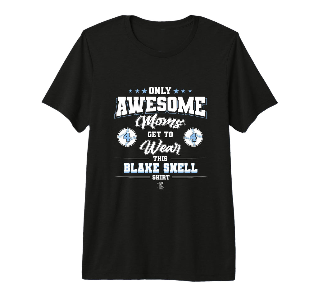 Blake Snell Awesome Moms Tri Blend T-Shirt - Casual Everyday Wear Unisex - T-Shirt, Sweatshirt, Hoodie
