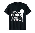 My Bro Can Throw Baseball Playing T-Shirt - Custom Art Print Unisex - T-Shirt, Sweatshirt, Hoodie