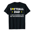 Mens Softball Dad Like Baseball Dad T-Shirt - Unique Graphic for Adults - T-Shirt, Sweatshirt, Hoodie
