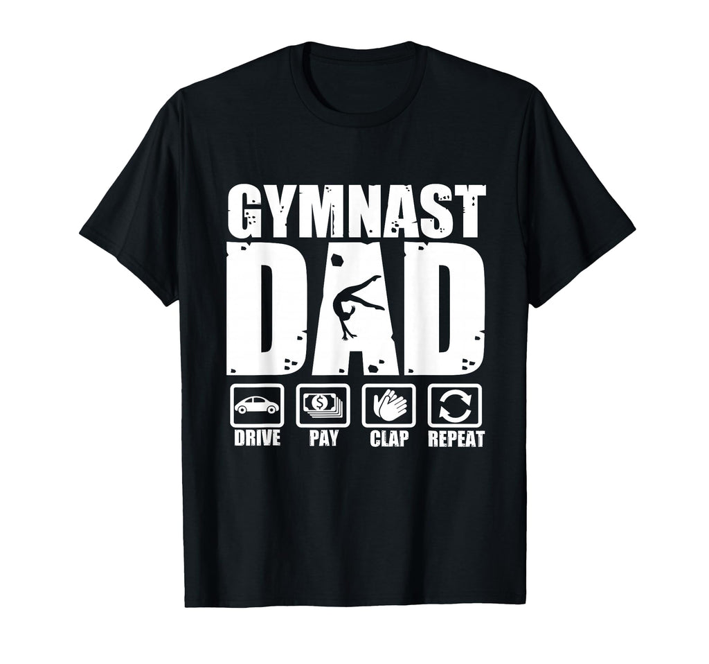 Unny Gymnast Dad Proud Gymnastics T-Shirt - Trendy Graphic for Adults - T-Shirt, Sweatshirt, Hoodie