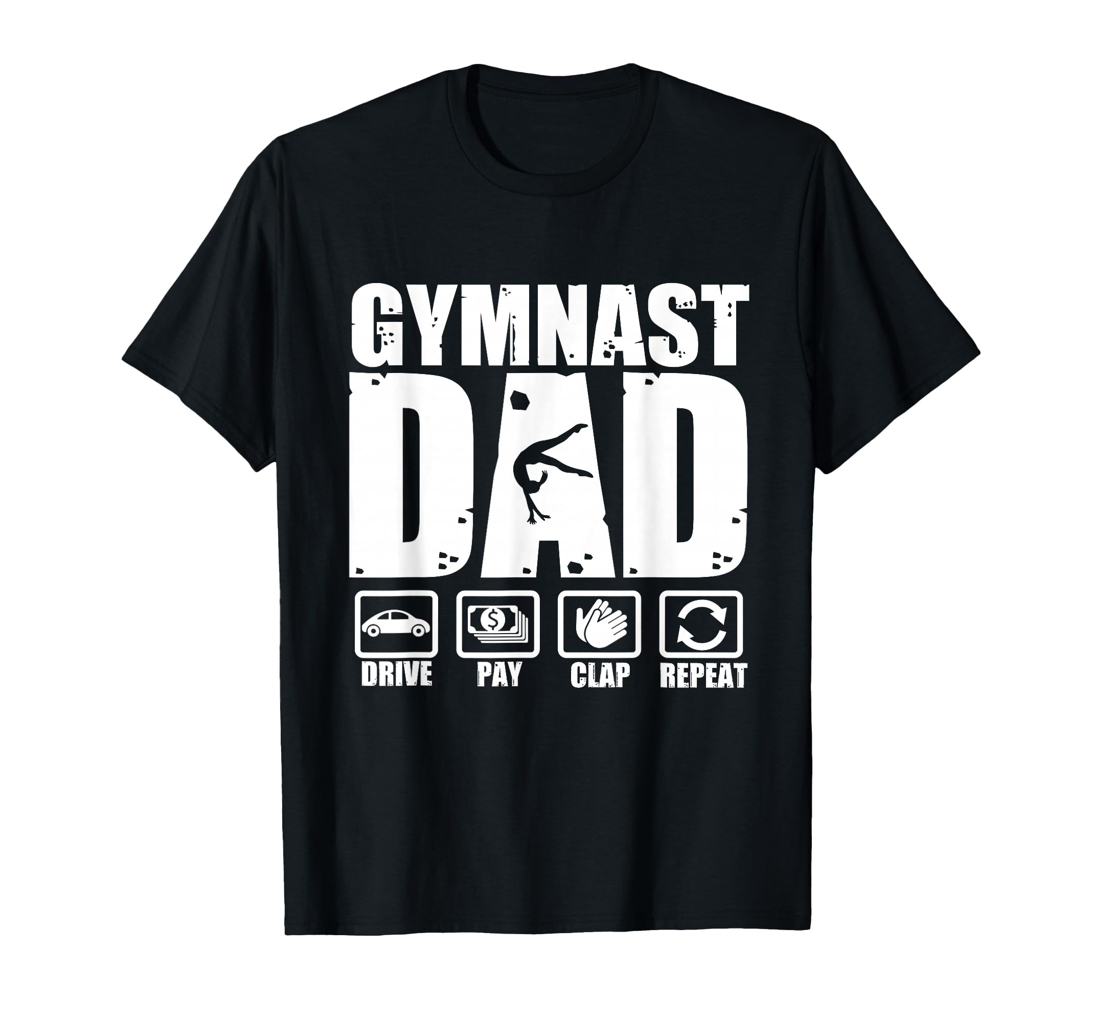 Unny Gymnast Dad Proud Gymnastics T-Shirt - Trendy Graphic for Adults - T-Shirt, Sweatshirt, Hoodie