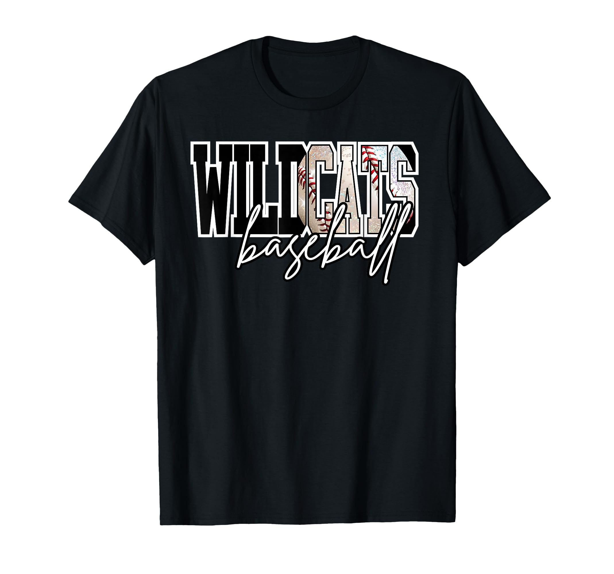 Wildcats Baseball Mom Game Day School T-Shirt - Unique Graphic Men Women - T-Shirt, Sweatshirt, Hoodie