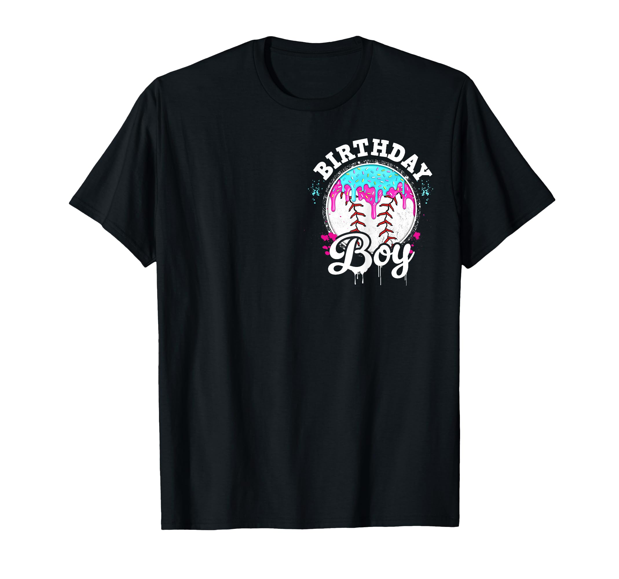 Baseball 5 Year Old Ice Cream Drip 5Th T-Shirt - Graphic Print Unisex - T-Shirt, Sweatshirt, Hoodie