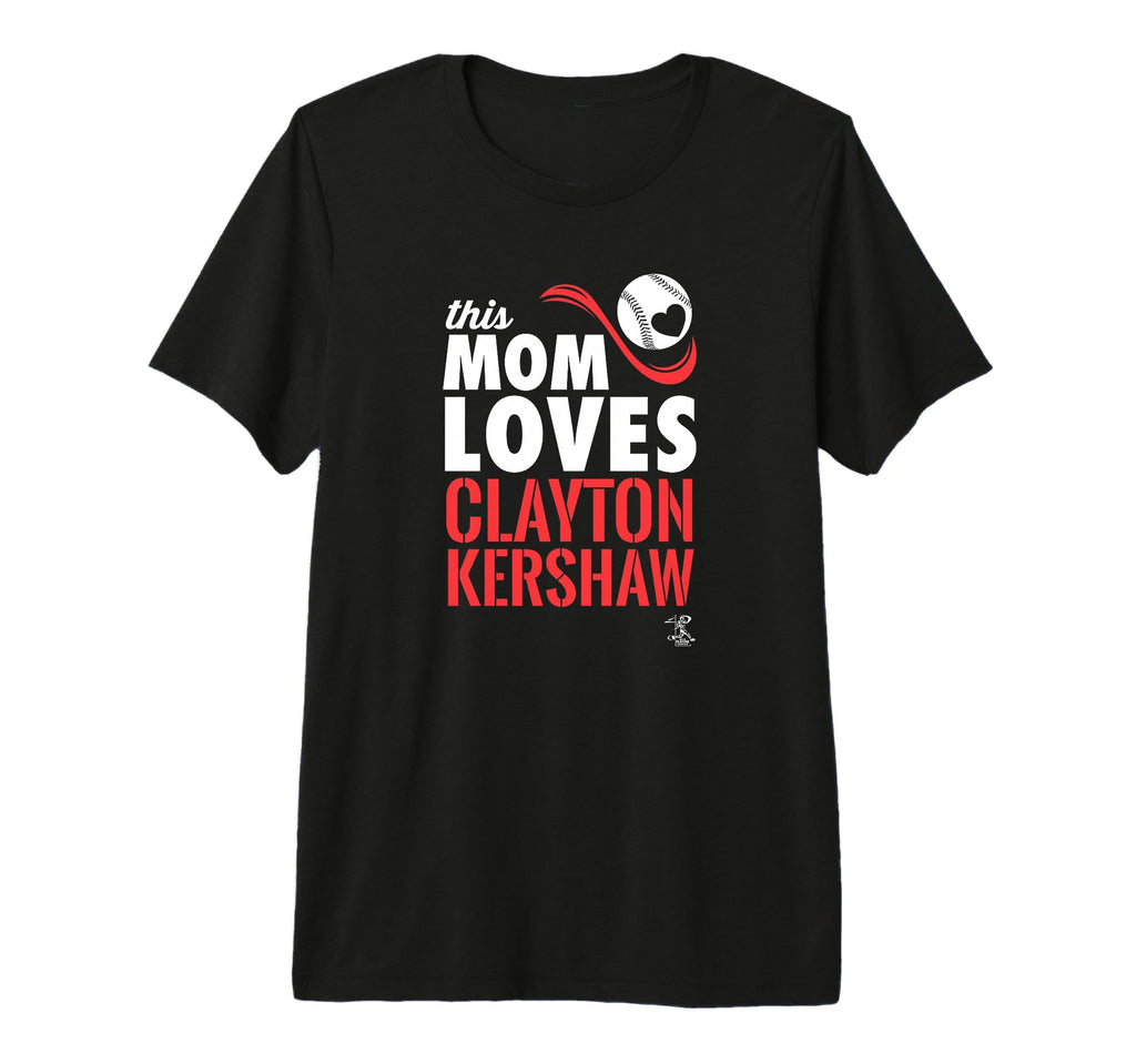 Clayton Kershaw This Mom Loves Tri Blend T-Shirt - Aesthetic Graphic Unisex - T-Shirt, Sweatshirt, Hoodie