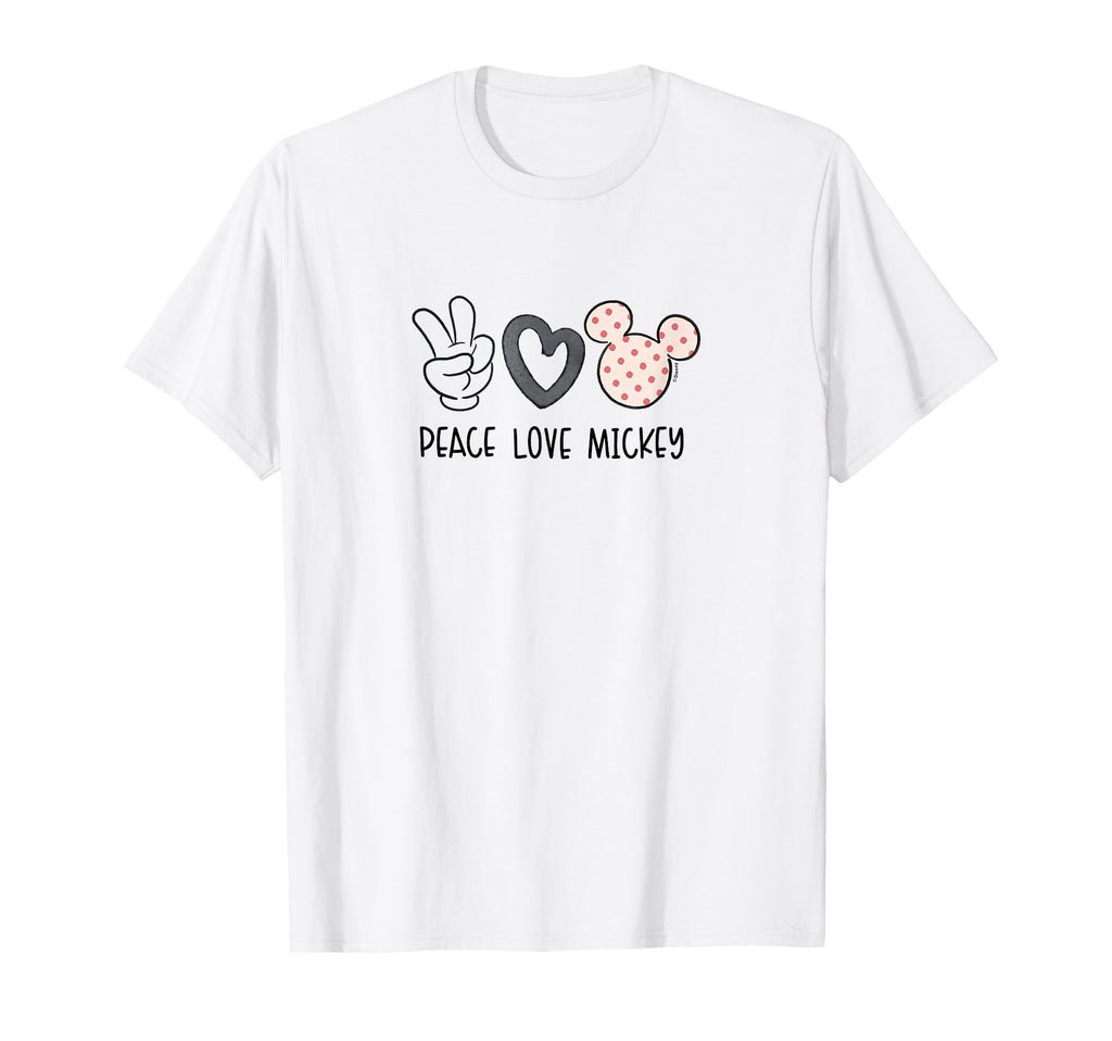 Peace Love And Mickey Mouse T-Shirt - Aesthetic Graphic Men Women - T-Shirt, Sweatshirt, Hoodie