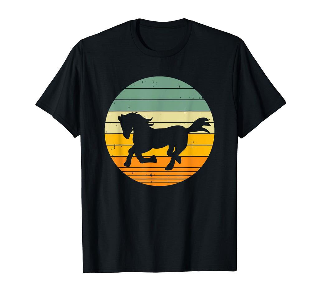 Horse Lover Sunset T-Shirt - Fun Novelty Design for Adults - T-Shirt, Sweatshirt, Hoodie
