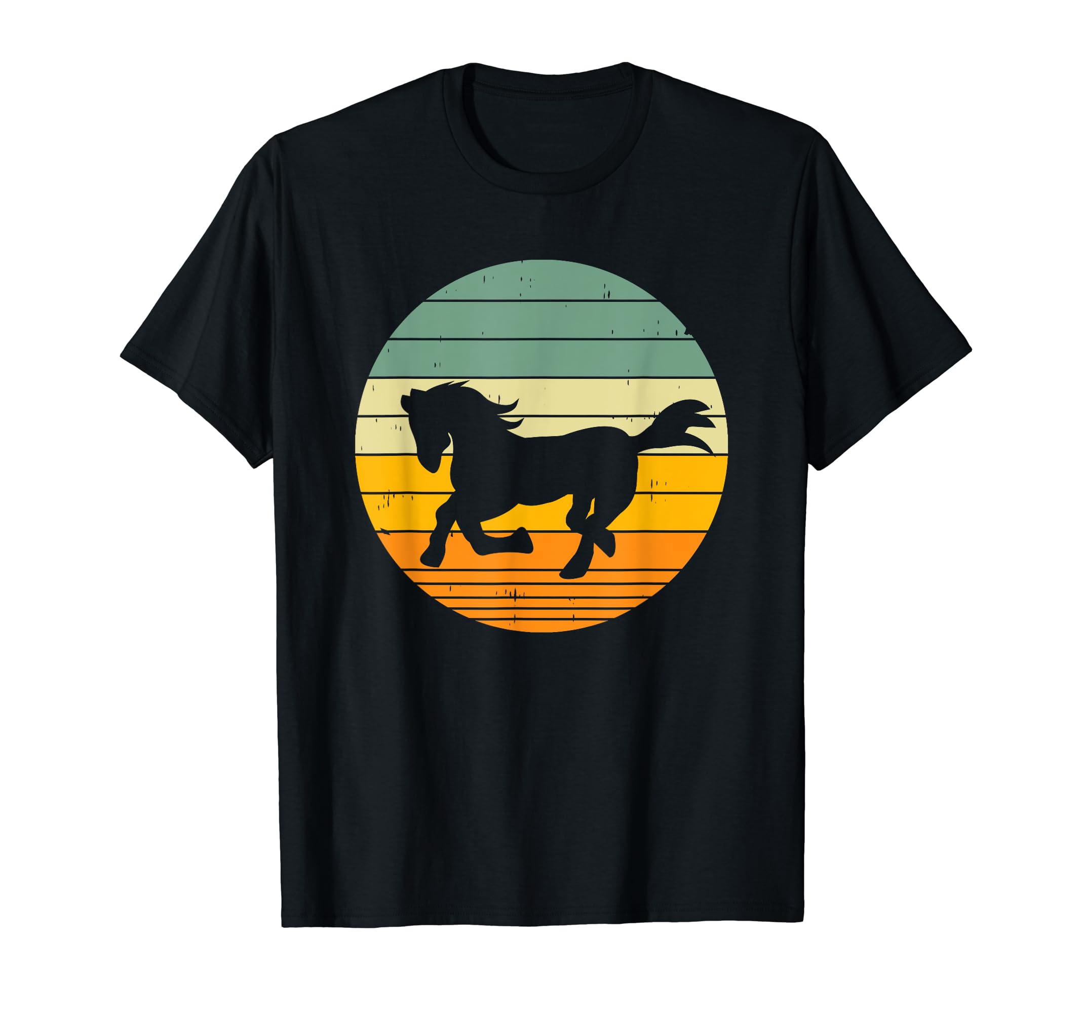 Horse Lover Sunset T-Shirt - Fun Novelty Design for Adults - T-Shirt, Sweatshirt, Hoodie