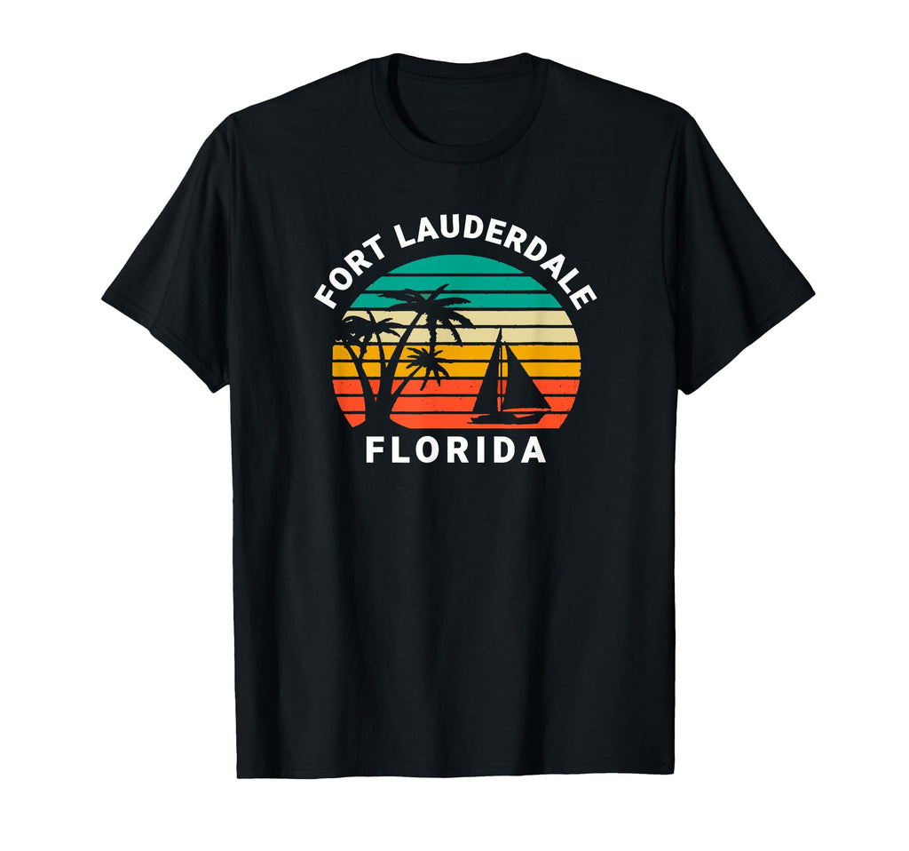 Fort Lauderdale Summer Vacation Sunset T-Shirt - Graphic Print for Adults - T-Shirt, Sweatshirt, Hoodie