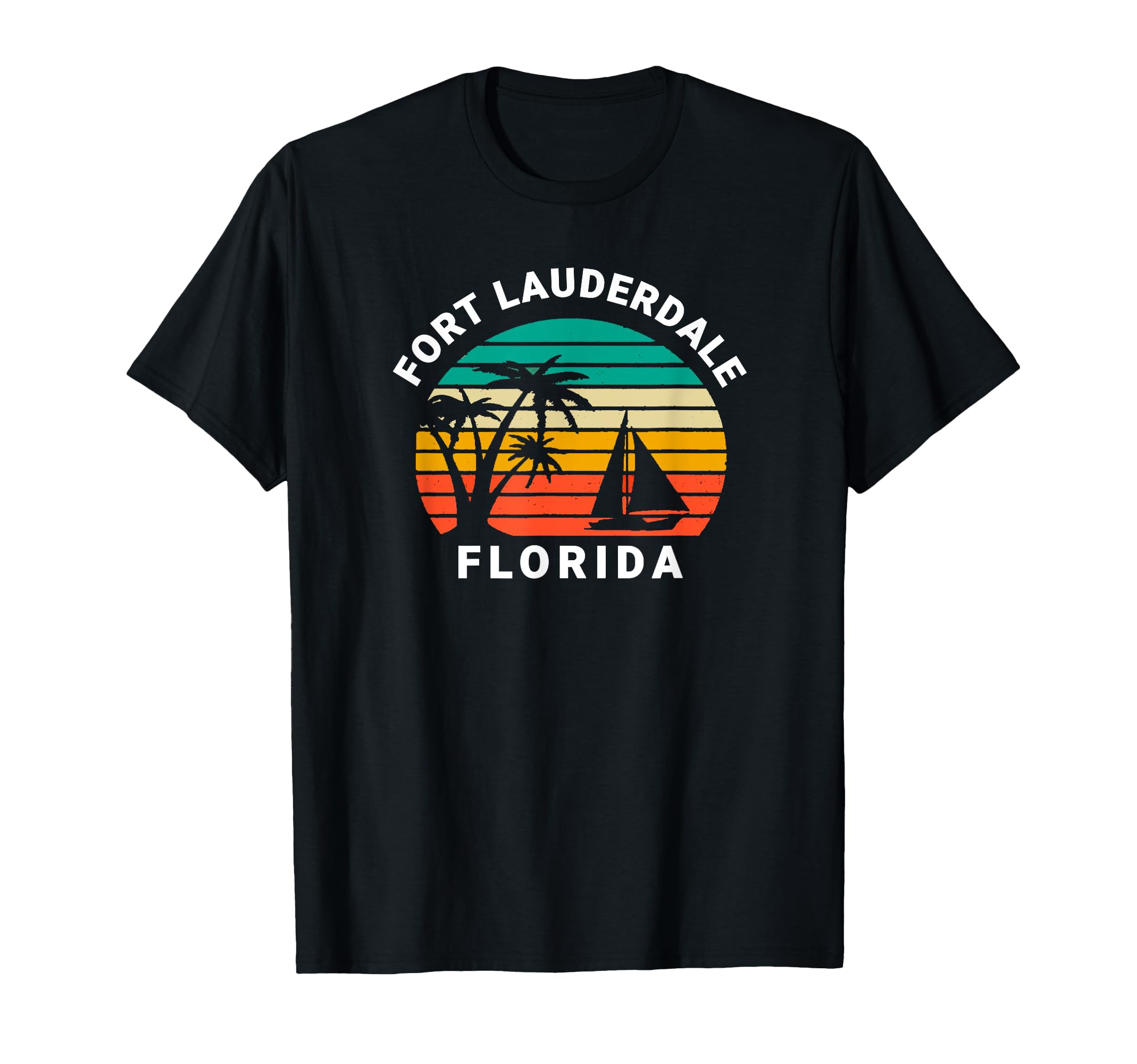 Fort Lauderdale Summer Vacation Sunset T-Shirt - Graphic Print for Adults - T-Shirt, Sweatshirt, Hoodie