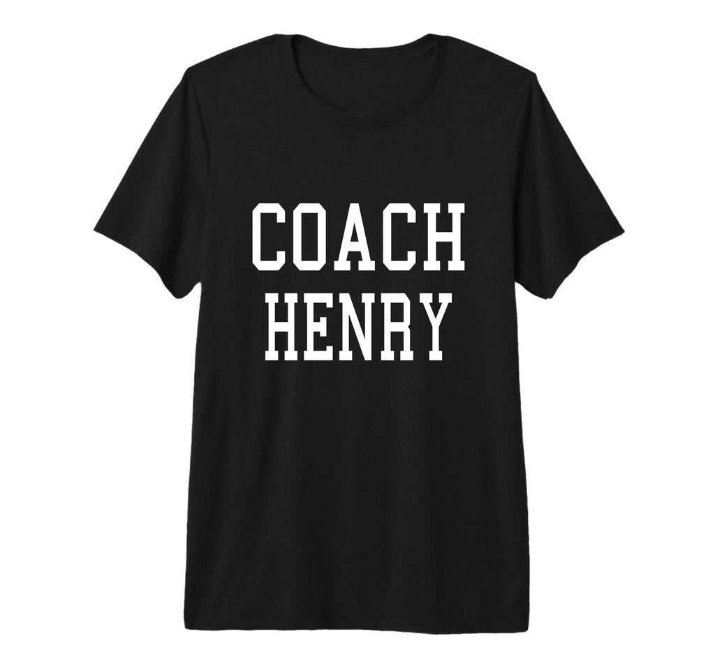 Coach Henry Custom Football Soccer T-Shirt - Minimalist Print Unisex - T-Shirt, Sweatshirt, Hoodie