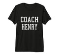 Coach Henry Custom Football Soccer T-Shirt - Minimalist Print Unisex - T-Shirt, Sweatshirt, Hoodie