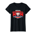 Proud Baseball Mom My Heart T-Shirt - Casual Everyday Wear Men Women - T-Shirt, Sweatshirt, Hoodie