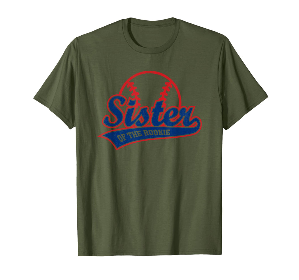 Funny Baseball Sister Rookie Birthday T-Shirt - Minimalist Print Men Women - T-Shirt, Sweatshirt, Hoodie