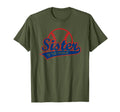Funny Baseball Sister Rookie Birthday T-Shirt - Minimalist Print Men Women - T-Shirt, Sweatshirt, Hoodie