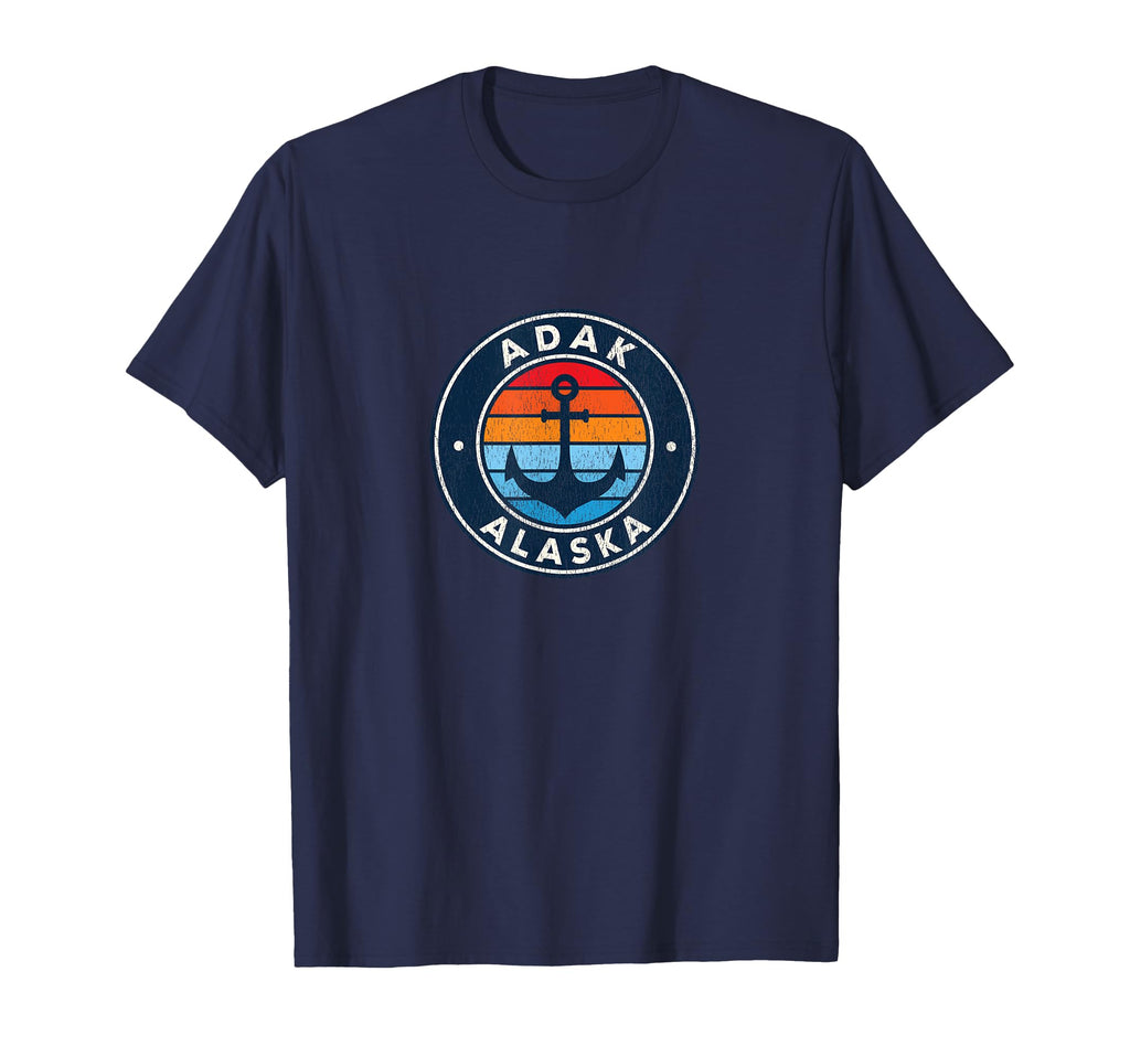 Adak Alaska Ak Anchor 70S T-Shirt - Streetwear Style Men Women - T-Shirt, Sweatshirt, Hoodie