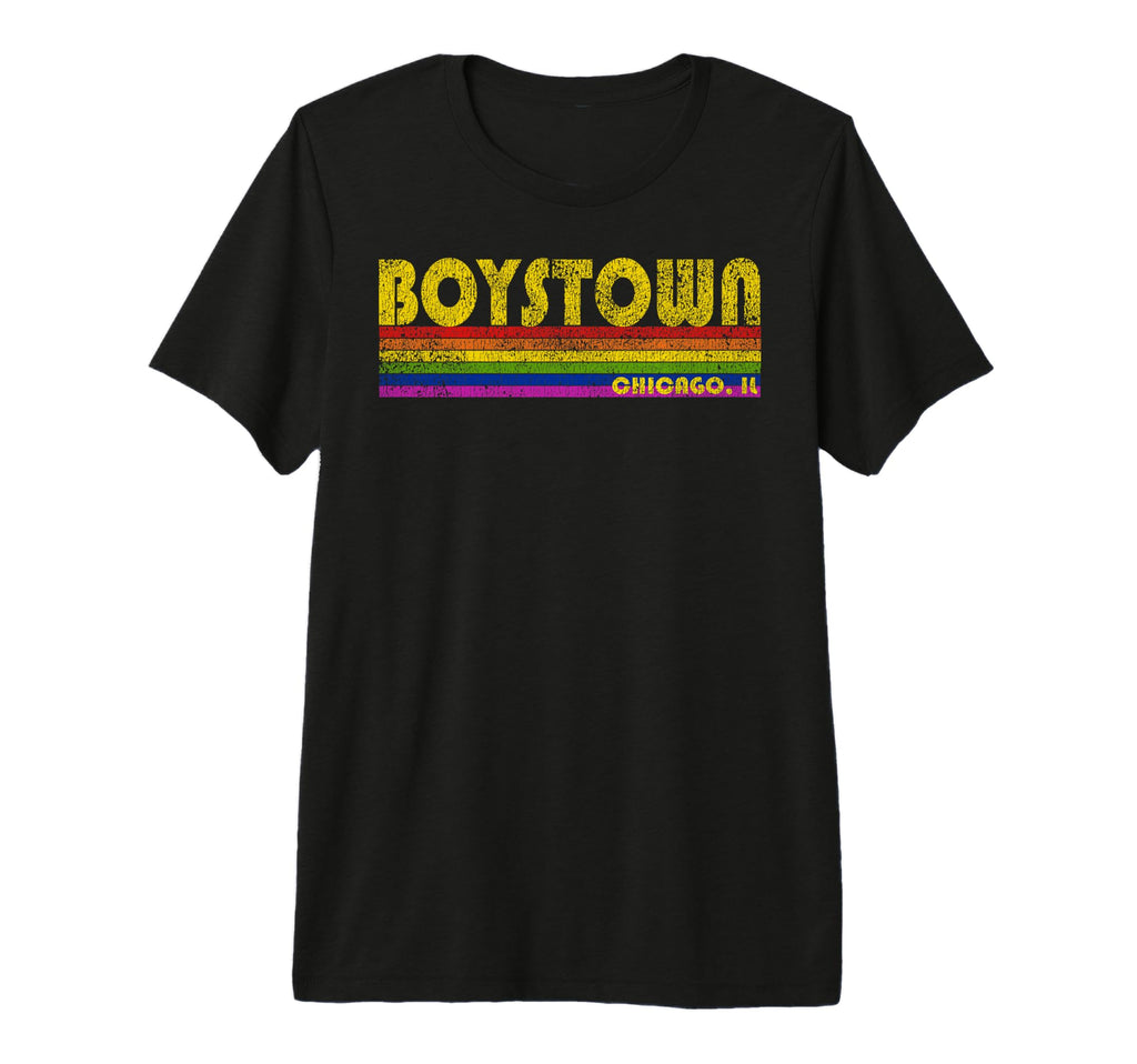 Boystown Il Gay Pride T-Shirt - Minimalist Print Unisex - T-Shirt, Sweatshirt, Hoodie