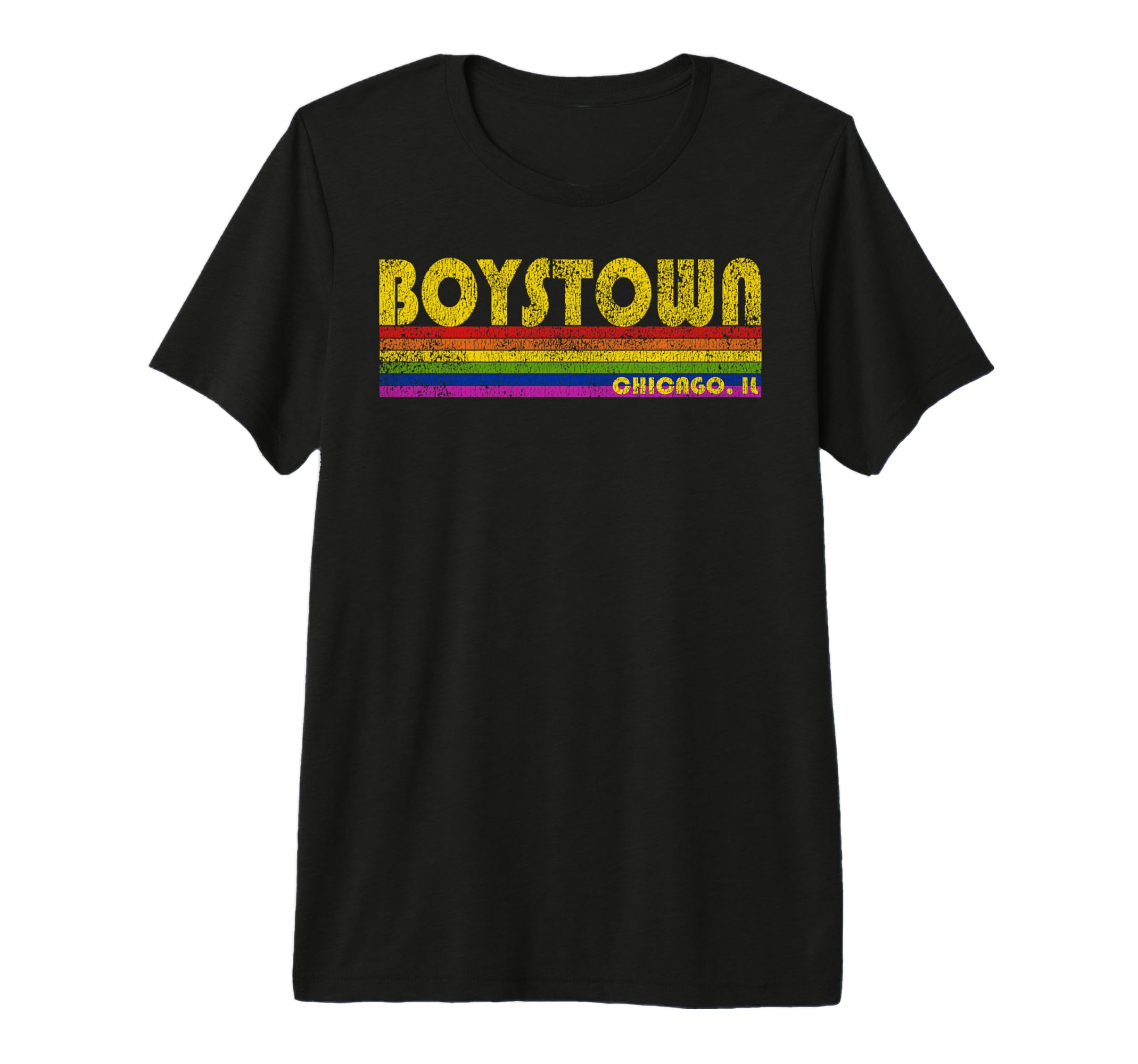 Boystown Il Gay Pride T-Shirt - Minimalist Print Unisex - T-Shirt, Sweatshirt, Hoodie