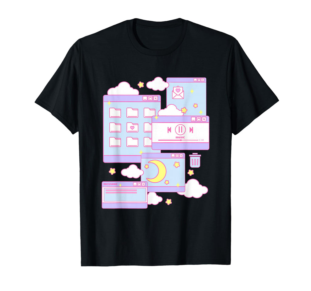 90S Grunge Kawaii E Browser Pastel T-Shirt - Minimalist Print Unisex - T-Shirt, Sweatshirt, Hoodie