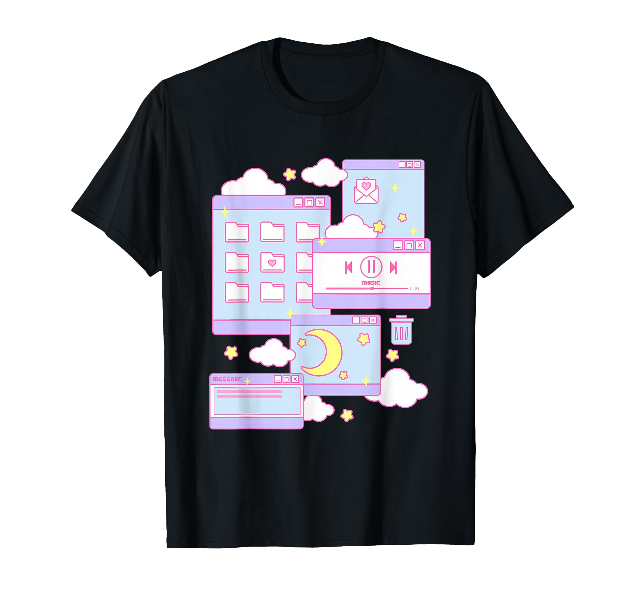 90S Grunge Kawaii E Browser Pastel T-Shirt - Minimalist Print Unisex - T-Shirt, Sweatshirt, Hoodie