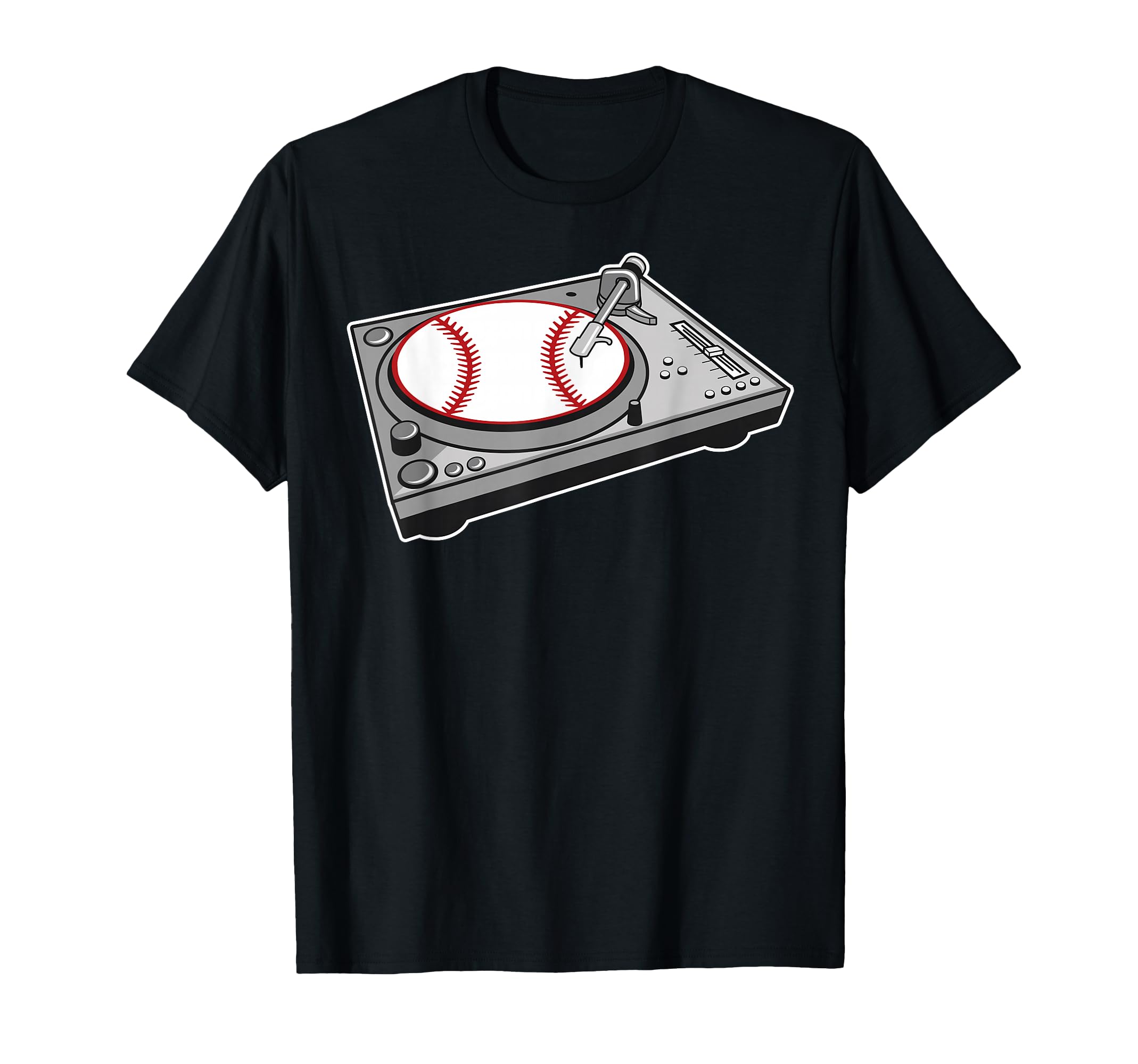 Music Lp Ball Turntable Record Player T-Shirt - Graphic Print for Adults - T-Shirt, Sweatshirt, Hoodie
