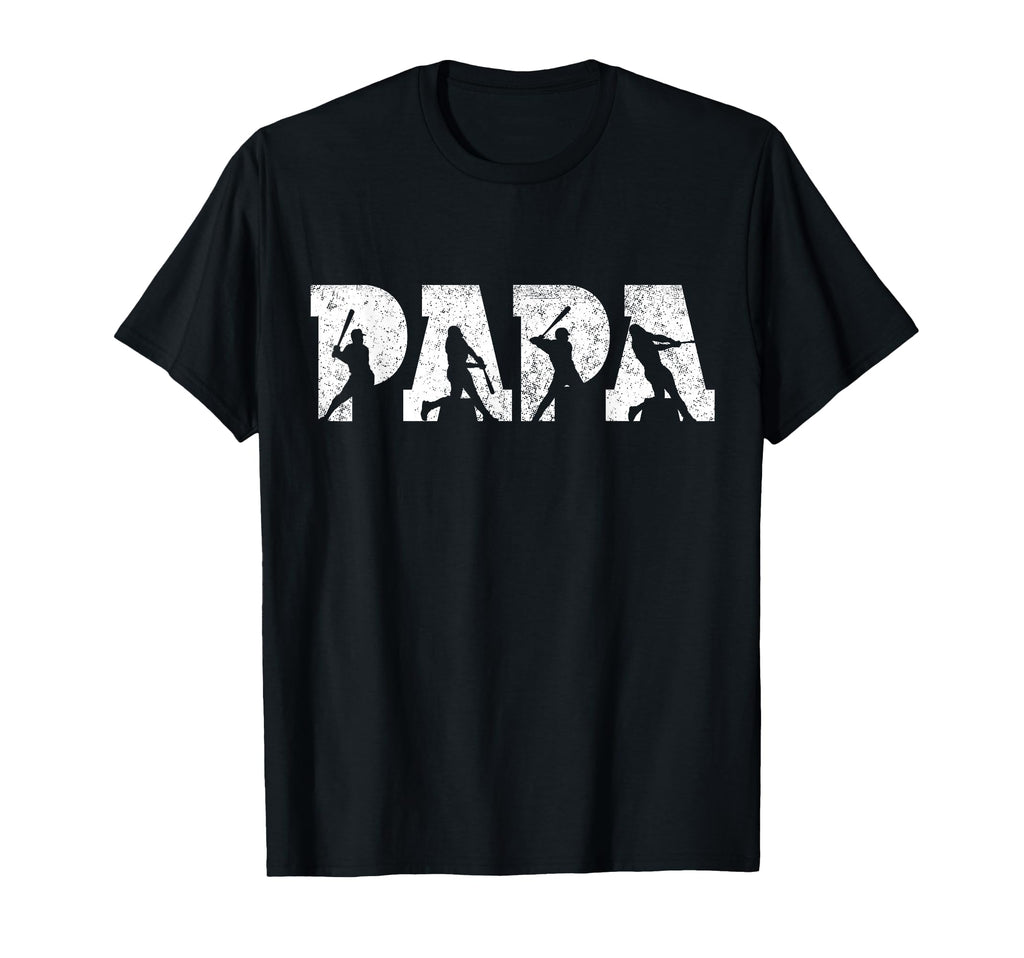 Baseball Papa Baseball Fathers Day T-Shirt - Casual Everyday Wear Men Women - T-Shirt, Sweatshirt, Hoodie