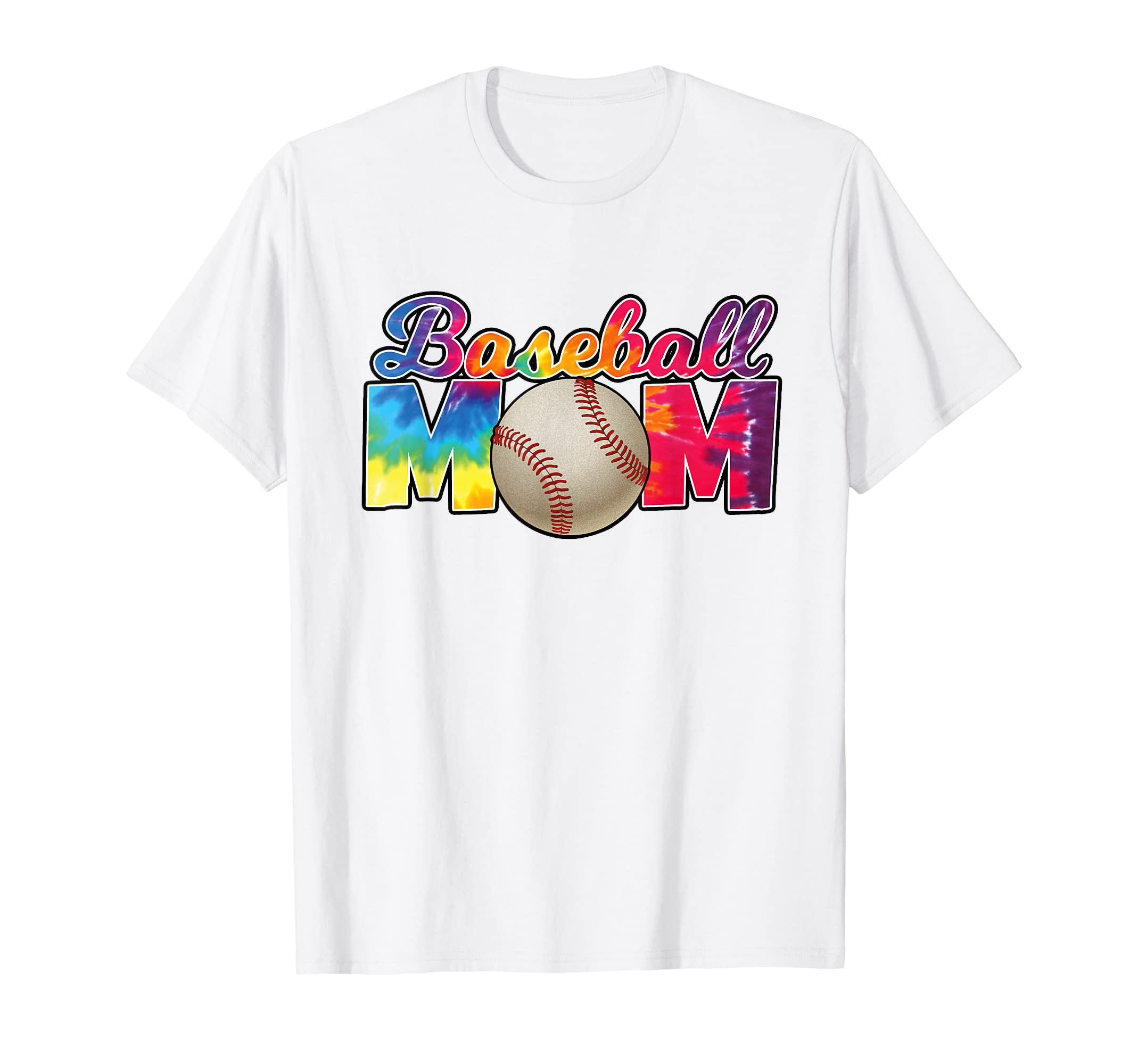 Baseball Mom Tie Dye Hippie Funny T-Shirt - Novelty Apparel Men Women - T-Shirt, Sweatshirt, Hoodie