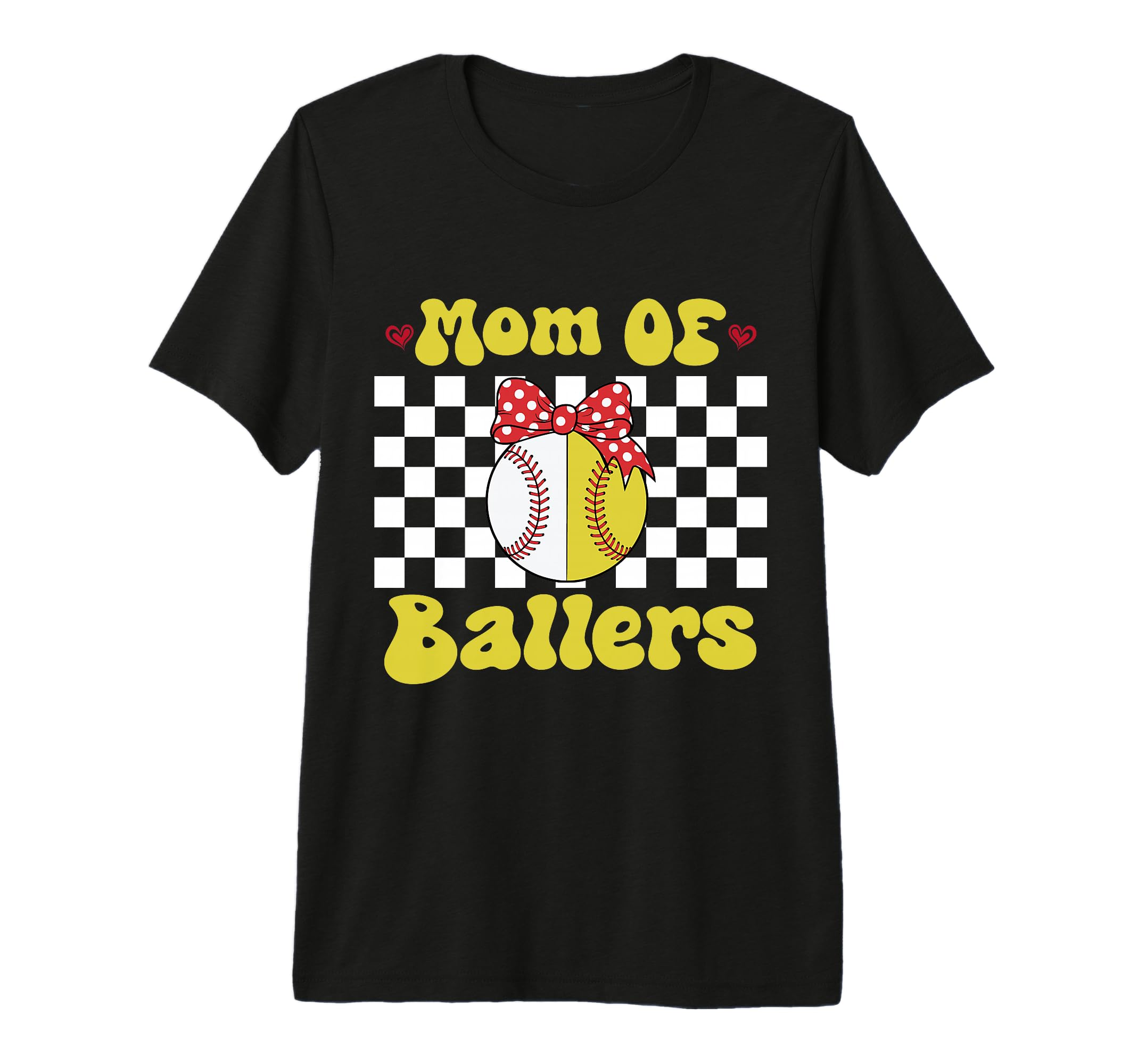 Mom Ballers Baseball Softball Mama T-Shirt - Minimalist Print Unisex - T-Shirt, Sweatshirt, Hoodie