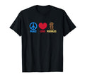 Peace Love And Poodles T-Shirt - Graphic Print for Adults - T-Shirt, Sweatshirt, Hoodie