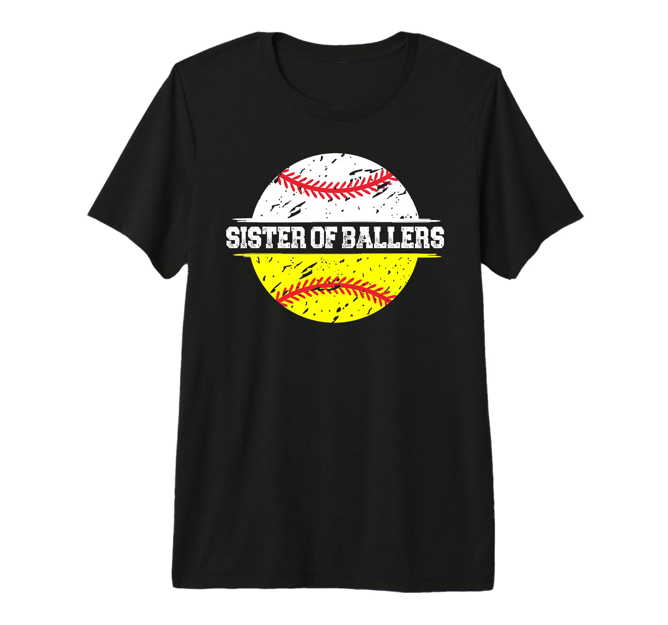 Sister Ballers Proud Softball Baseball T-Shirt - Trendy Graphic for Adults - T-Shirt, Sweatshirt, Hoodie