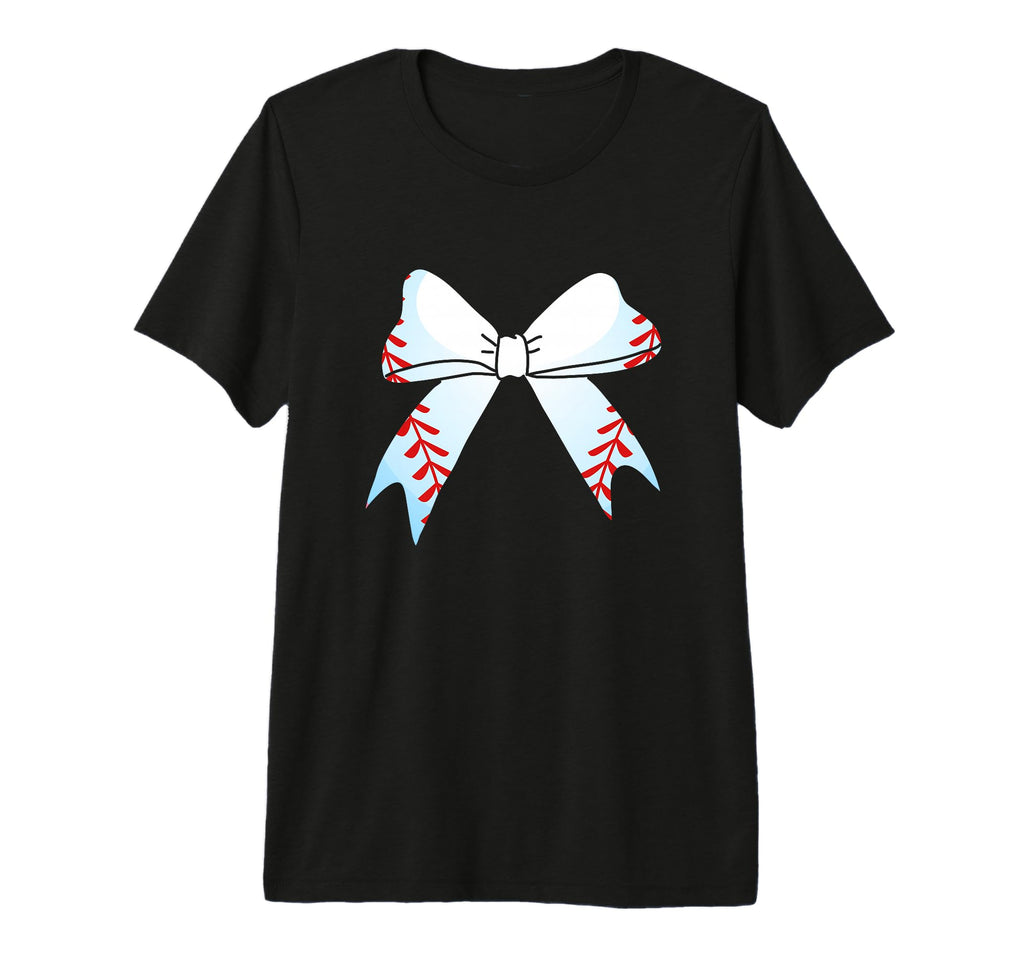 Baseball Bow Baseball Mom Mothers Day T-Shirt - Trendy Graphic Unisex - T-Shirt, Sweatshirt, Hoodie