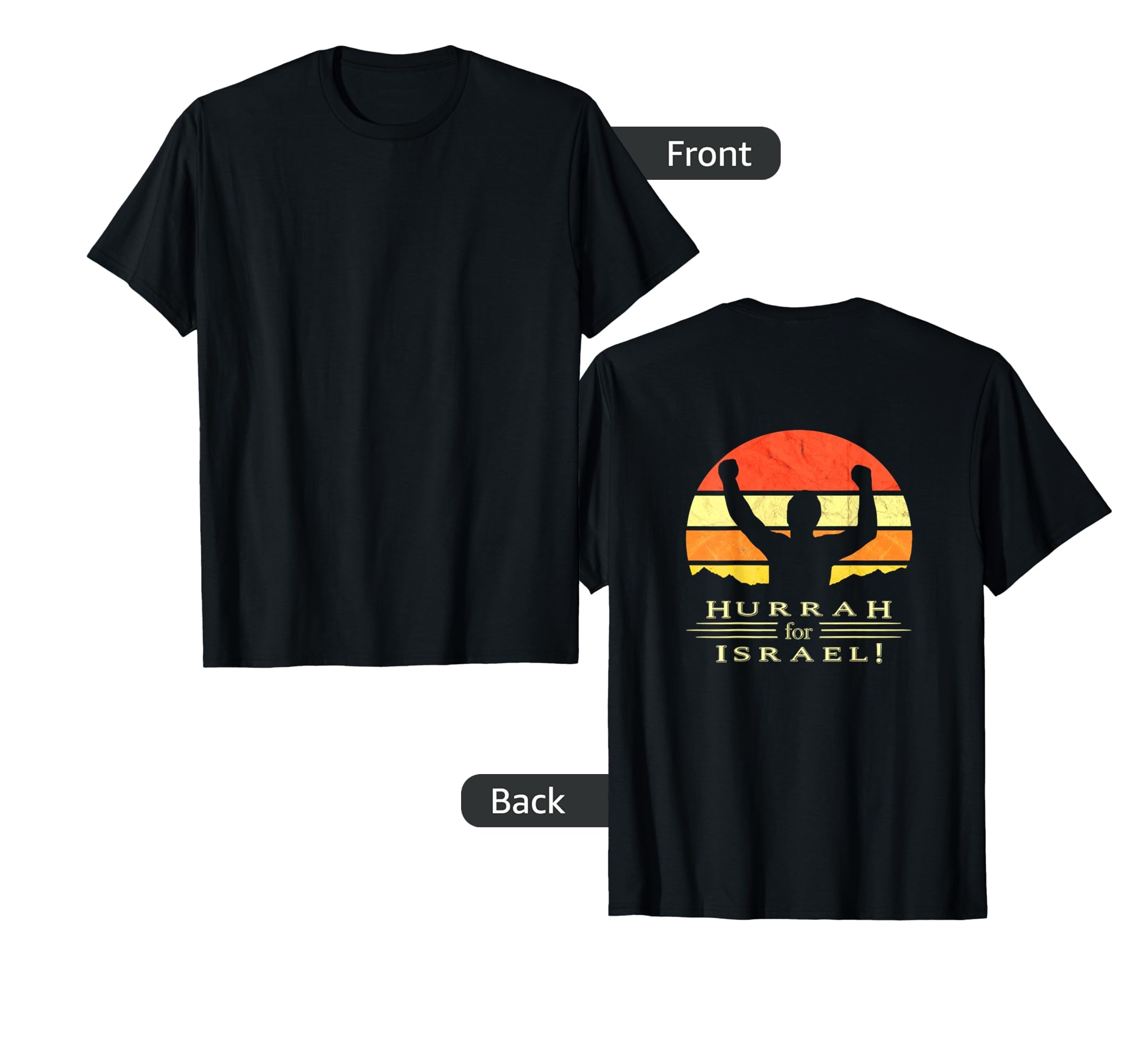 Hurrah Israel Victory Missionary T-Shirt - Custom Art Print for Adults - T-Shirt, Sweatshirt, Hoodie