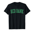 Red Bank Nj Distressed Green Varsity T-Shirt - Minimalist Print for Adults - T-Shirt, Sweatshirt, Hoodie