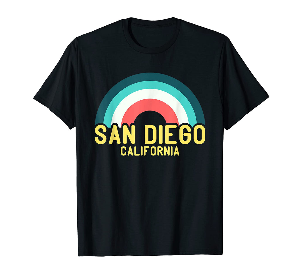 San Diego California Rainbow T-Shirt - Casual Everyday Wear Unisex - T-Shirt, Sweatshirt, Hoodie